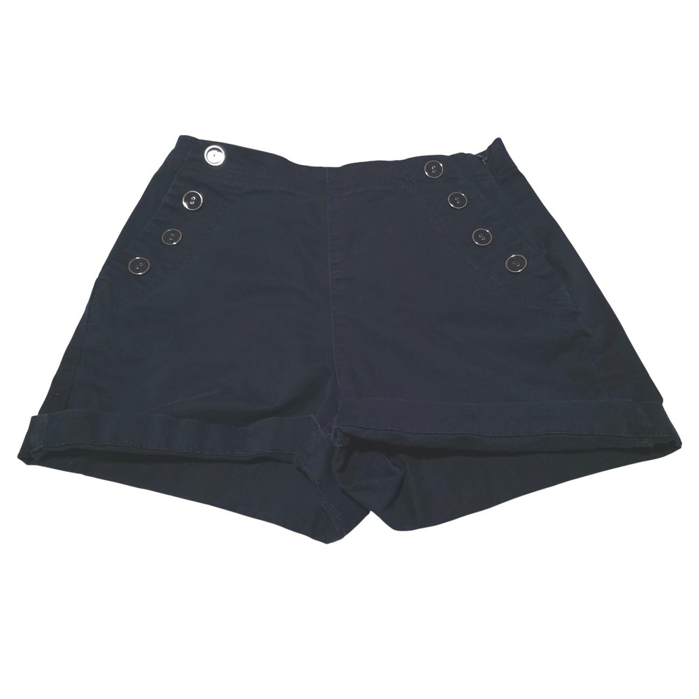 a new day Navy High-Rise Sailor Button Shorts